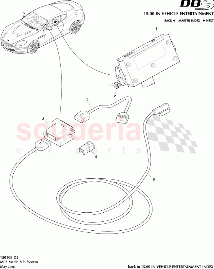 MP3 Media Sub System of Aston Martin Aston Martin DBS V12