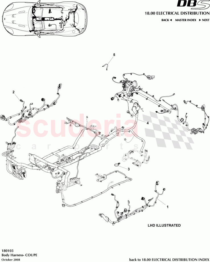 Body Harness (Coupe) of Aston Martin Aston Martin DBS V12