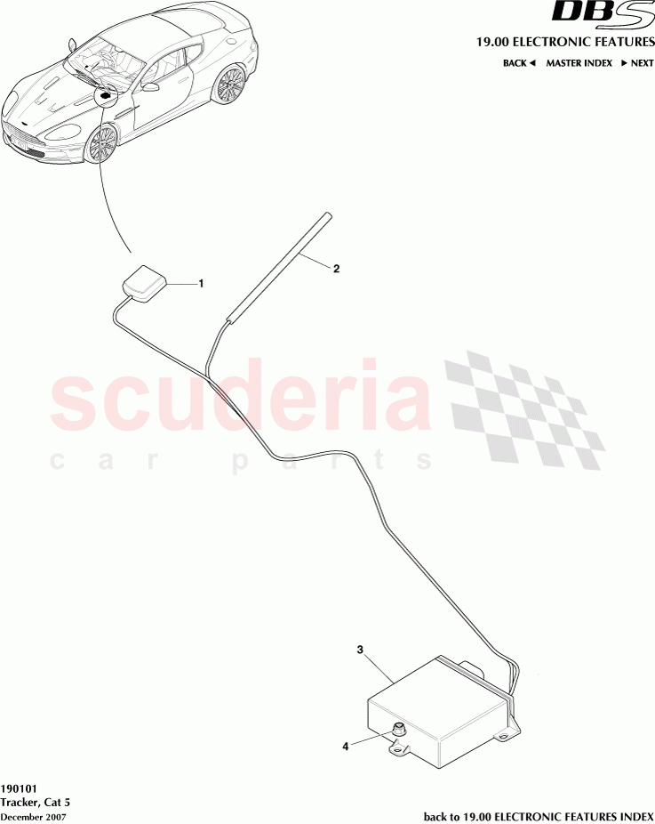 Tracker, Cat 5 of Aston Martin Aston Martin DBS V12