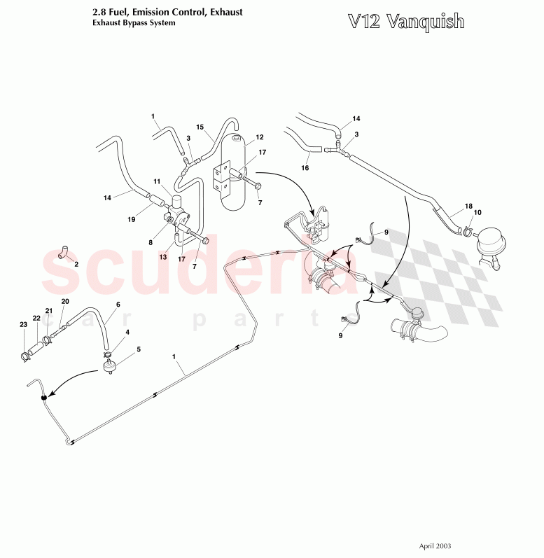 Exhaust Bypass System of Aston Martin Aston Martin Vanquish (2001-2007)