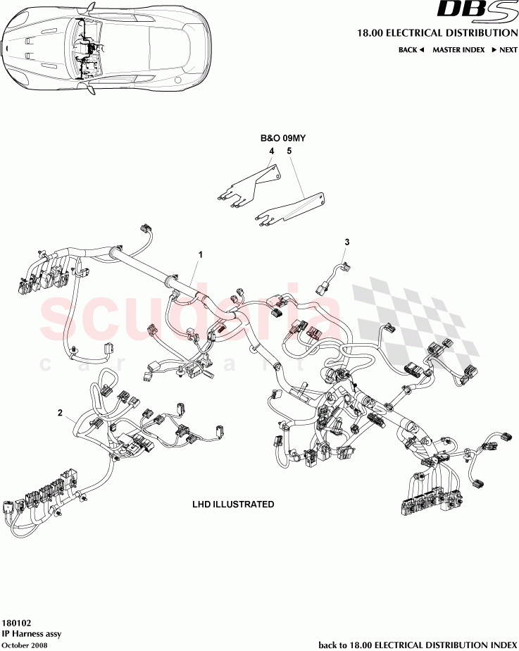 IP Harness Assembly of Aston Martin Aston Martin DBS V12