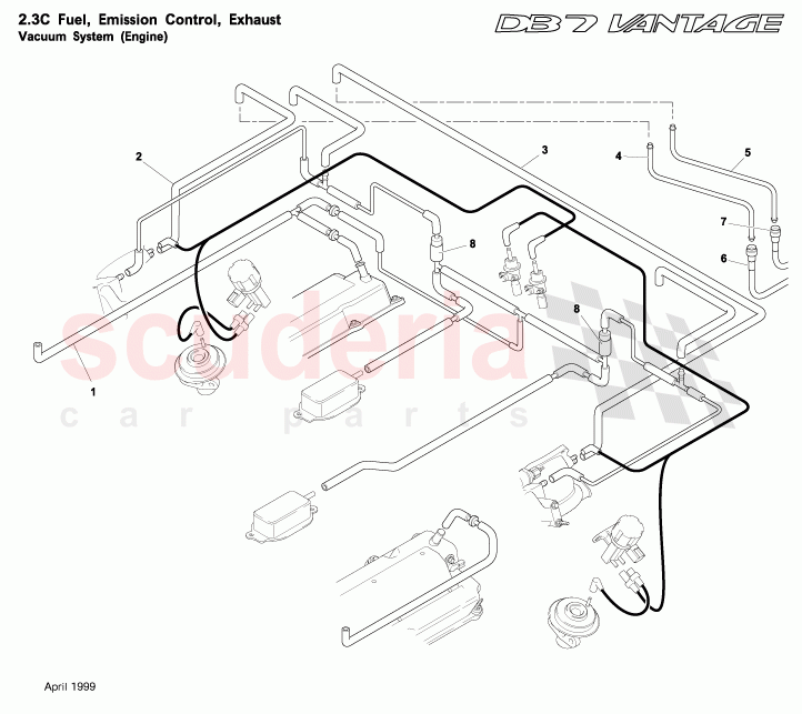 Vacuum System (Engine) of Aston Martin Aston Martin DB7 Vantage