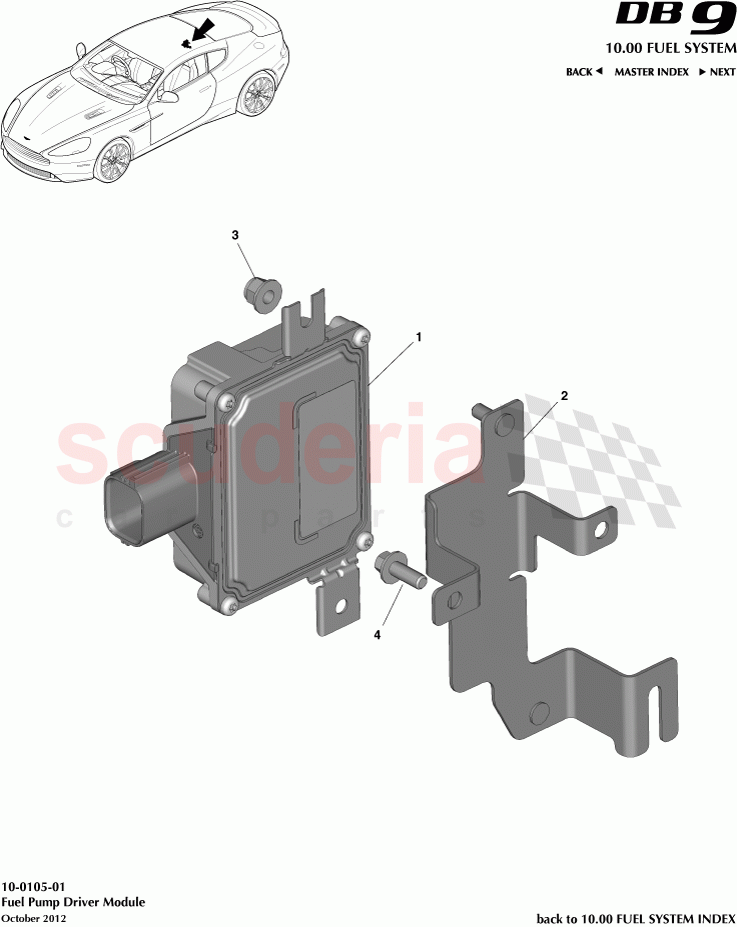 Fuel Pump Driver Module of Aston Martin Aston Martin DB9 (2013-2016)