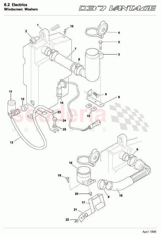 Windscreen Washers of Aston Martin Aston Martin DB7 Vantage