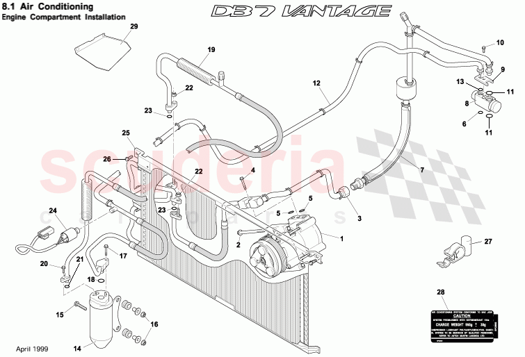 Engine Compartment Installation of Aston Martin Aston Martin DB7 Vantage