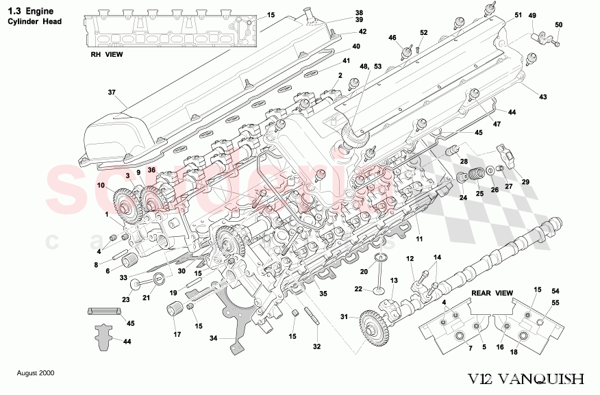 Cylinder Head of Aston Martin Aston Martin Vanquish (2001-2007)