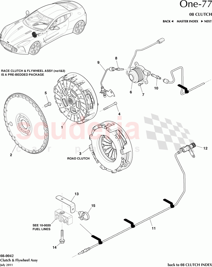 Clutch & Flywheel Assembly of Aston Martin Aston Martin One-77