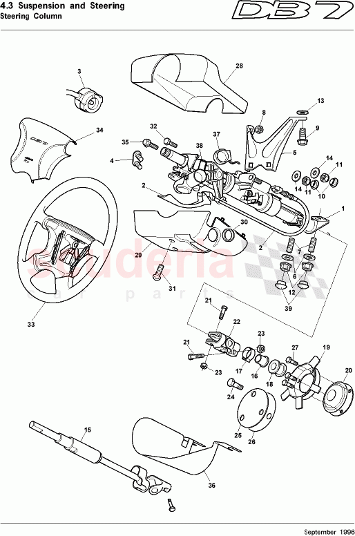 Steering Column of Aston Martin Aston Martin DB7 (1997)