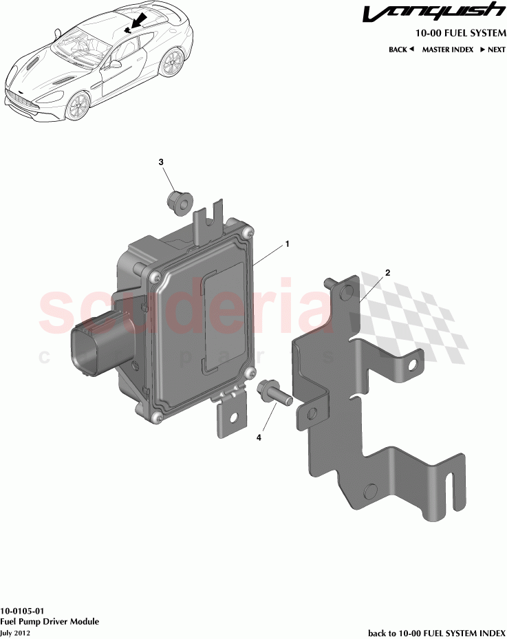 Fuel Pump Driver Module of Aston Martin Aston Martin Vanquish (2012+)