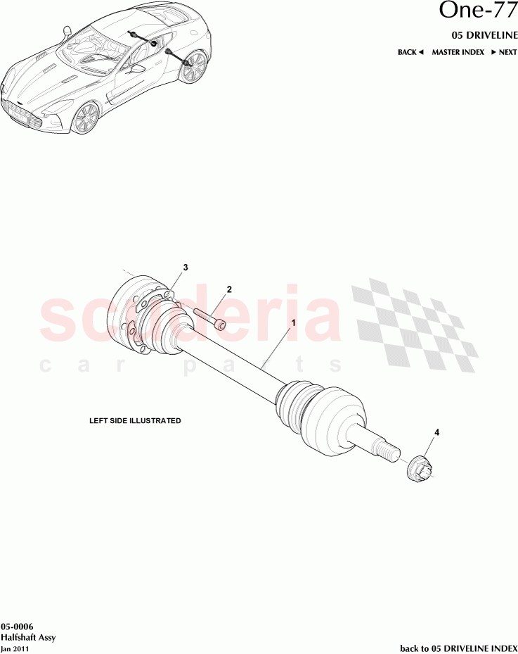 Halfshaft Assembly of Aston Martin Aston Martin One-77