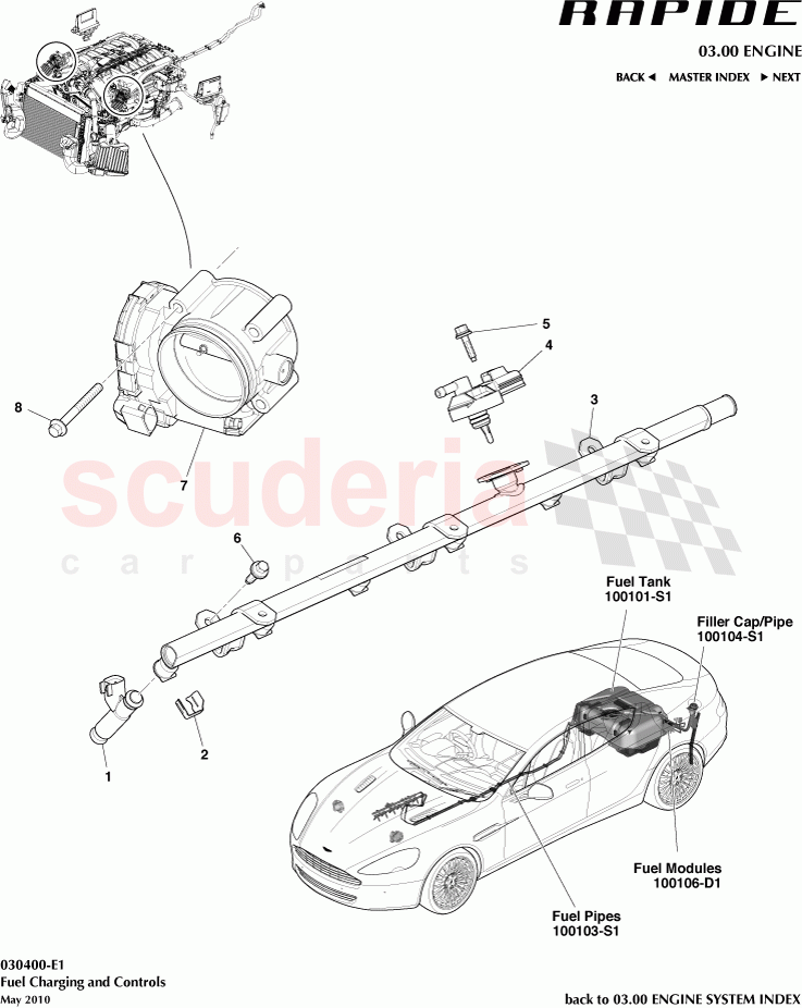 Fuel Charging and Controls of Aston Martin Aston Martin Rapide