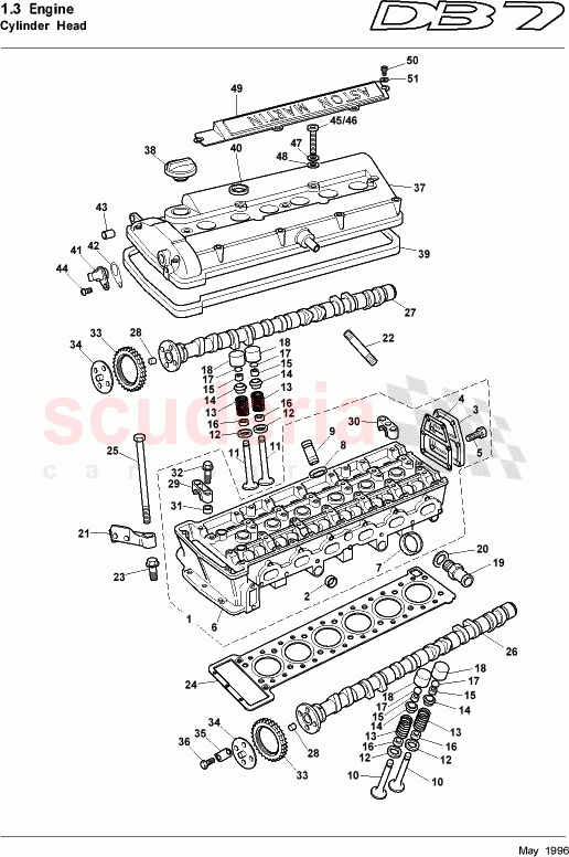 Cylinder Head of Aston Martin Aston Martin DB7 (1997)