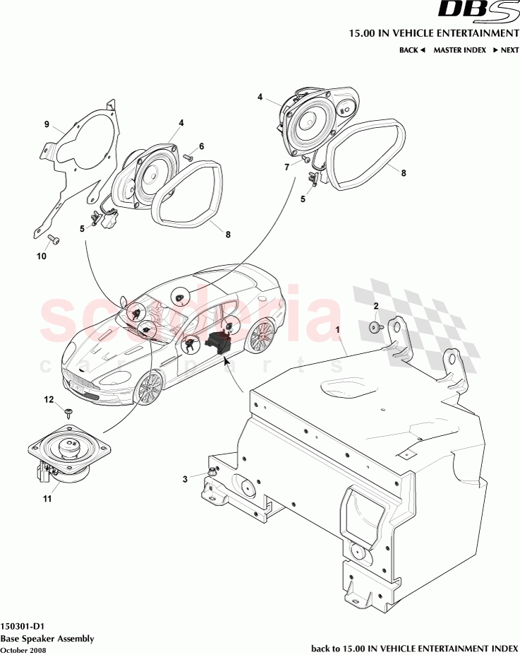 Base Speaker Assembly of Aston Martin Aston Martin DBS V12