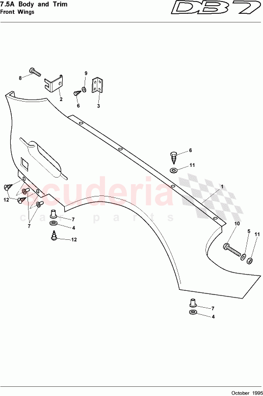 Front Wings of Aston Martin Aston Martin DB7 (1995)