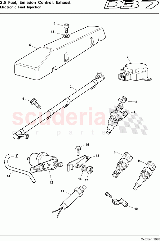 Electronic Fuel Injection of Aston Martin Aston Martin DB7 (1995)