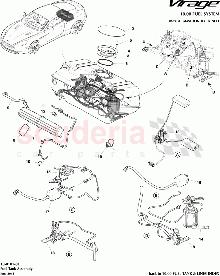 Fuel Tank Assembly of Aston Martin Aston Martin Virage