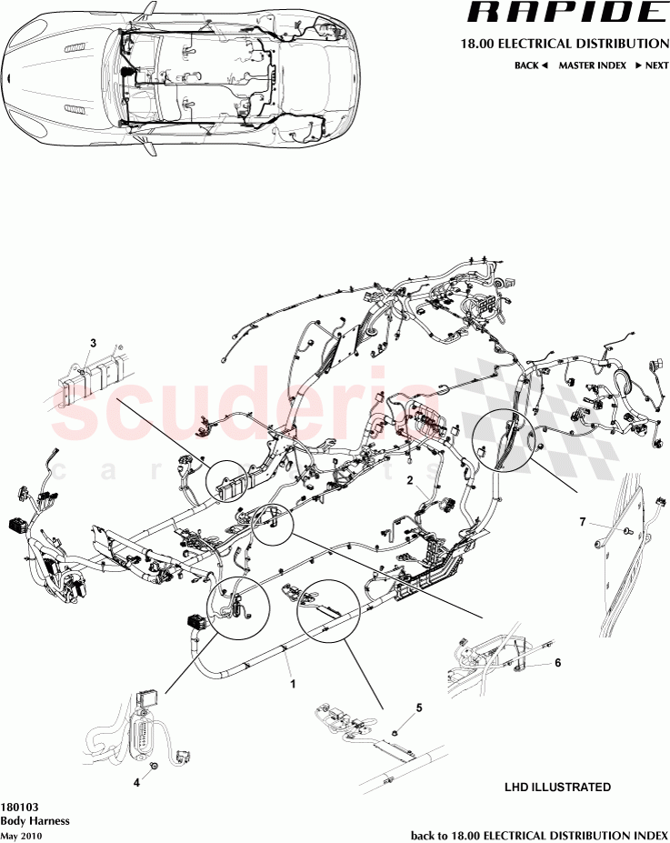 Body Harness of Aston Martin Aston Martin Rapide