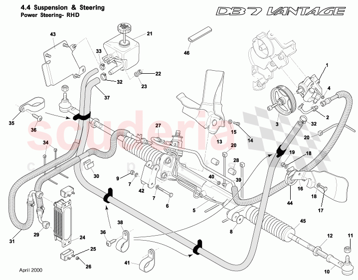 Power Steering of Aston Martin Aston Martin DB7 Vantage