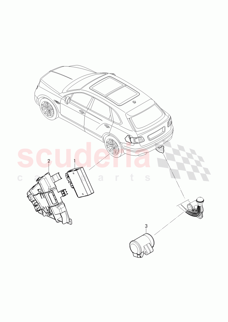 electrical parts for trailer towing of Bentley Bentley Bentayga (2015+)