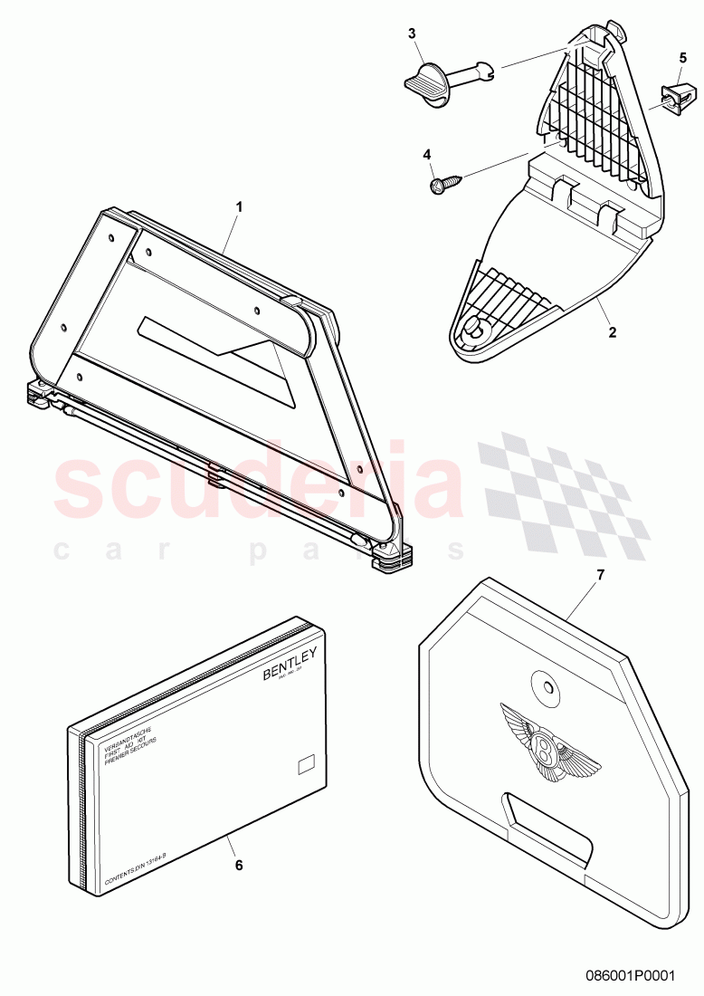 warning triangle, first aid kit, D >> - MJ 2011 of Bentley Bentley Continental Supersports (2009-2011)