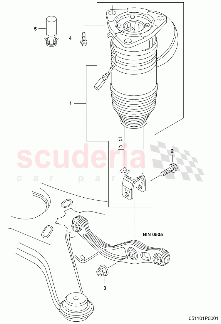 air spring damper of Bentley Bentley Continental GT (2003-2010)