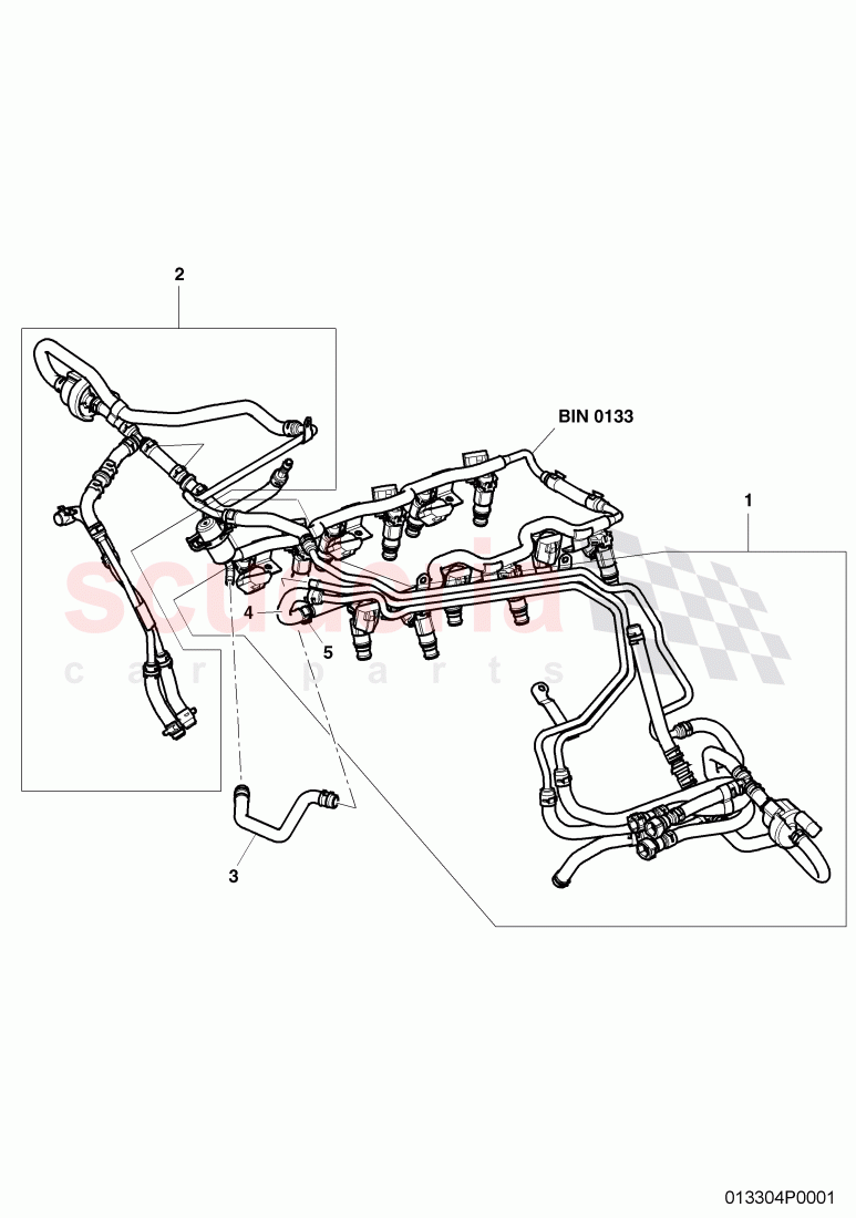 fuel line (tube) with vent, line (tube), D >> - MJ 2004 of Bentley Bentley Continental GT (2003-2010)