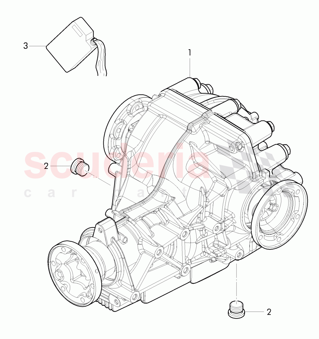 rear axle differential of Bentley Bentley Continental Supersports (2017+)