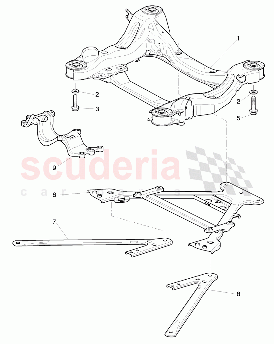 sub frame of Bentley Bentley Continental GTC (2011+)