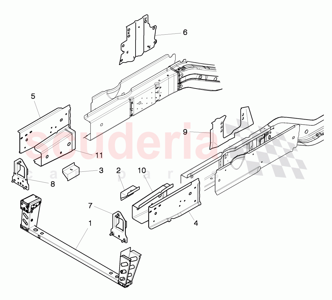 floor assembly, D >> - MJ 2016 of Bentley Bentley Mulsanne (2010+)