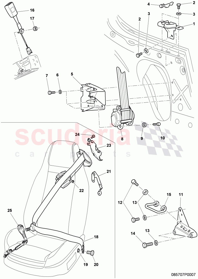 seat belts of Bentley Bentley Continental Supersports (2009-2011)