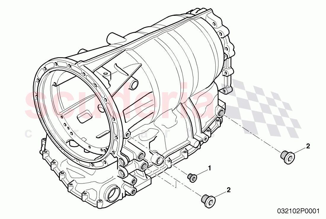 threaded plug, transmission case of Bentley Bentley Continental GT (2003-2010)