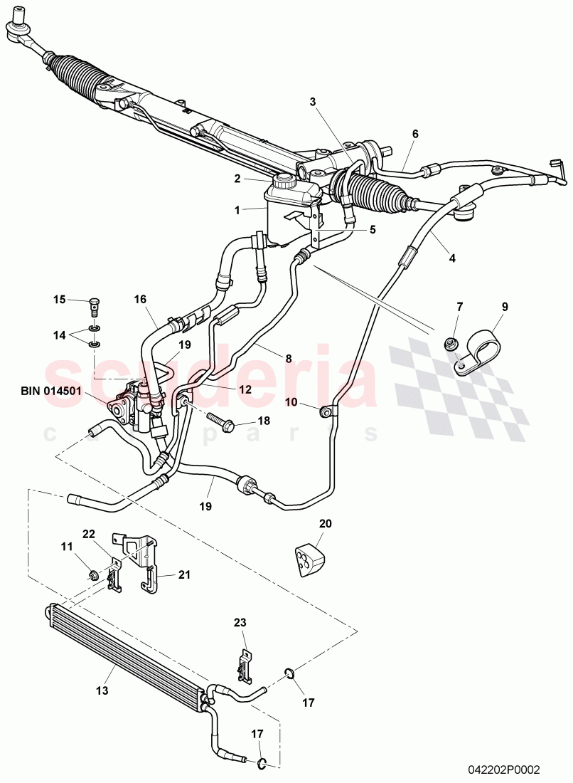 power steering, F 3W-8-052 886>>, F ZA-A-062 566>> of Bentley Bentley Continental GT (2003-2010)