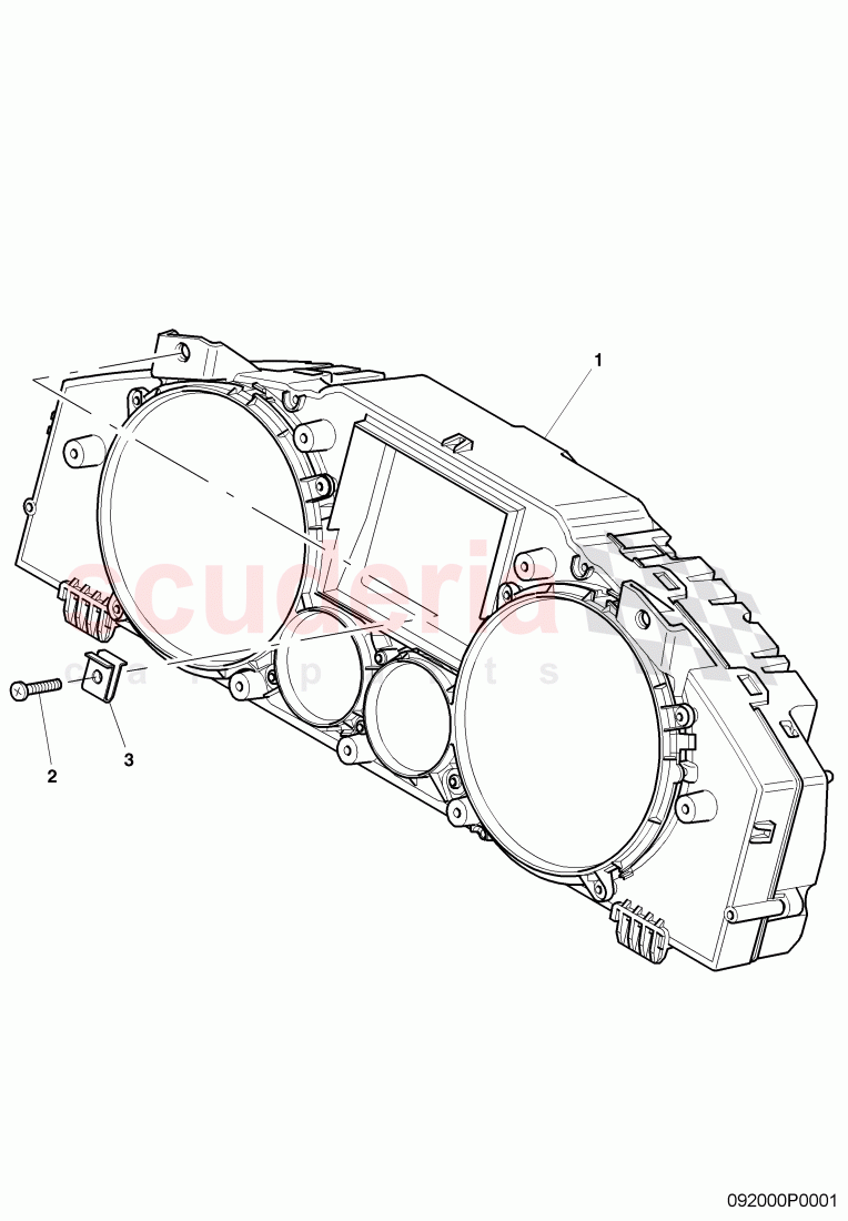 instrument cluster of Bentley Bentley Continental GTC (2006-2010)