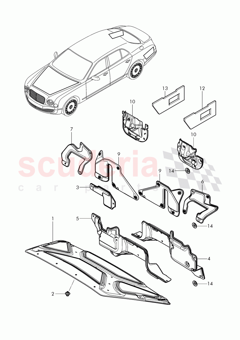 sound absorbers, D >> - MJ 2016 of Bentley Bentley Mulsanne (2010+)