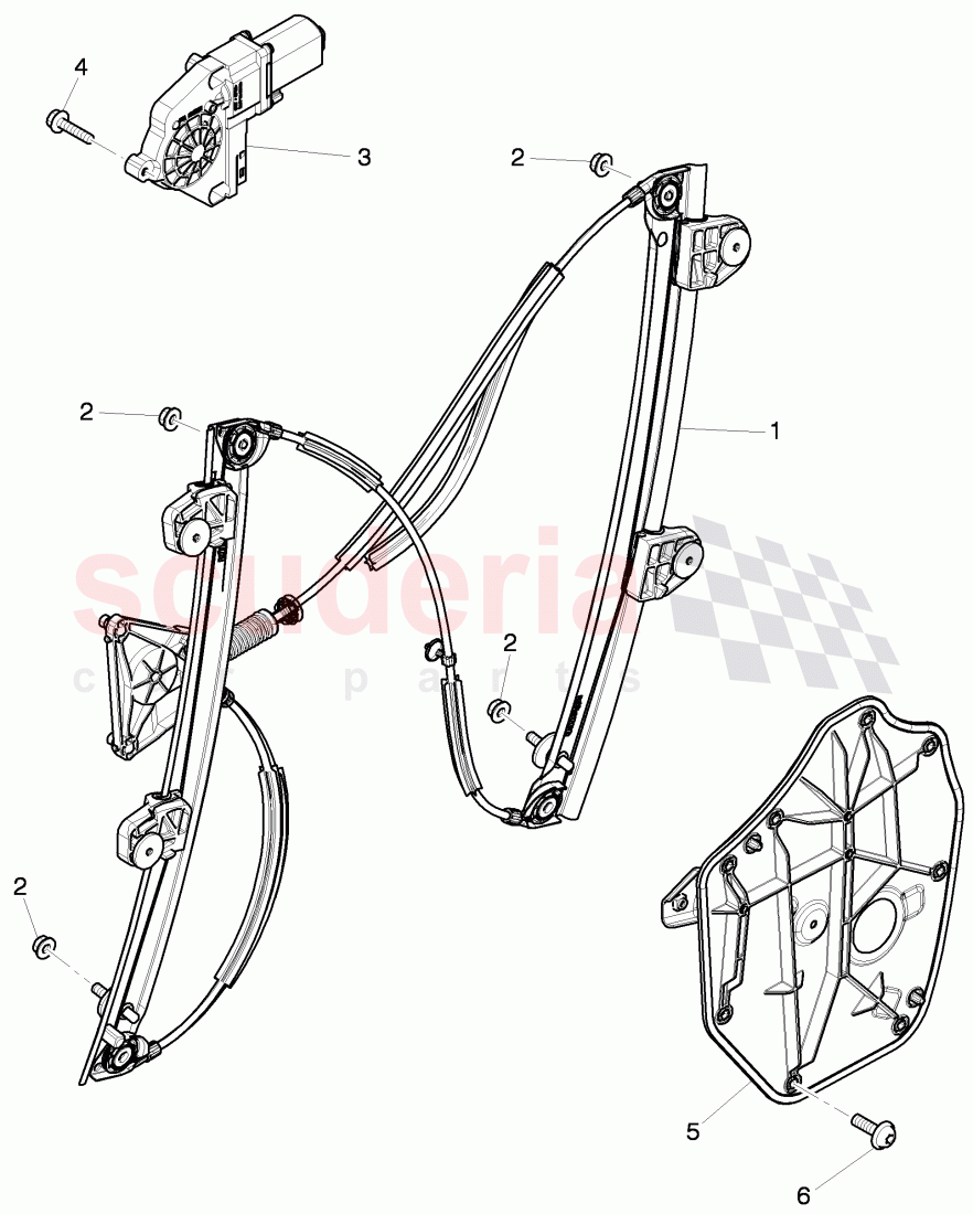 window regulator of Bentley Bentley Mulsanne (2010+)