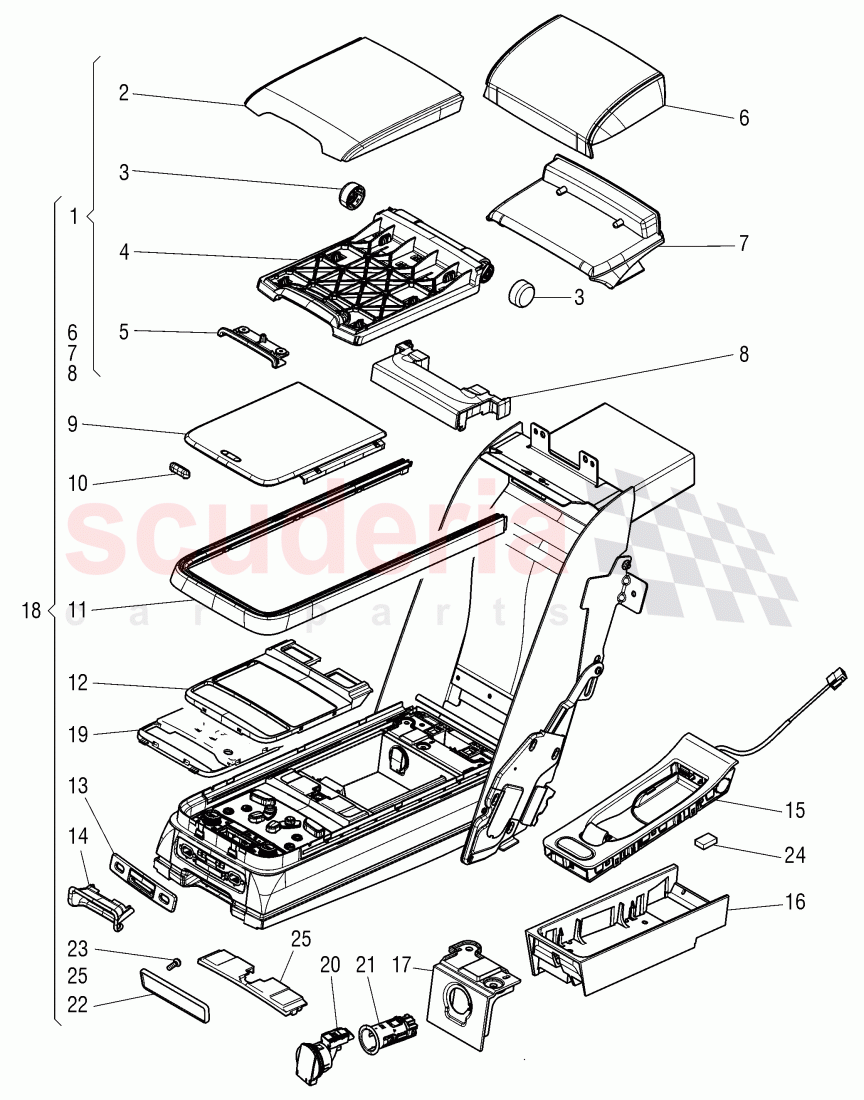 armrest, D >> - MJ 2016 of Bentley Bentley Mulsanne (2010+)