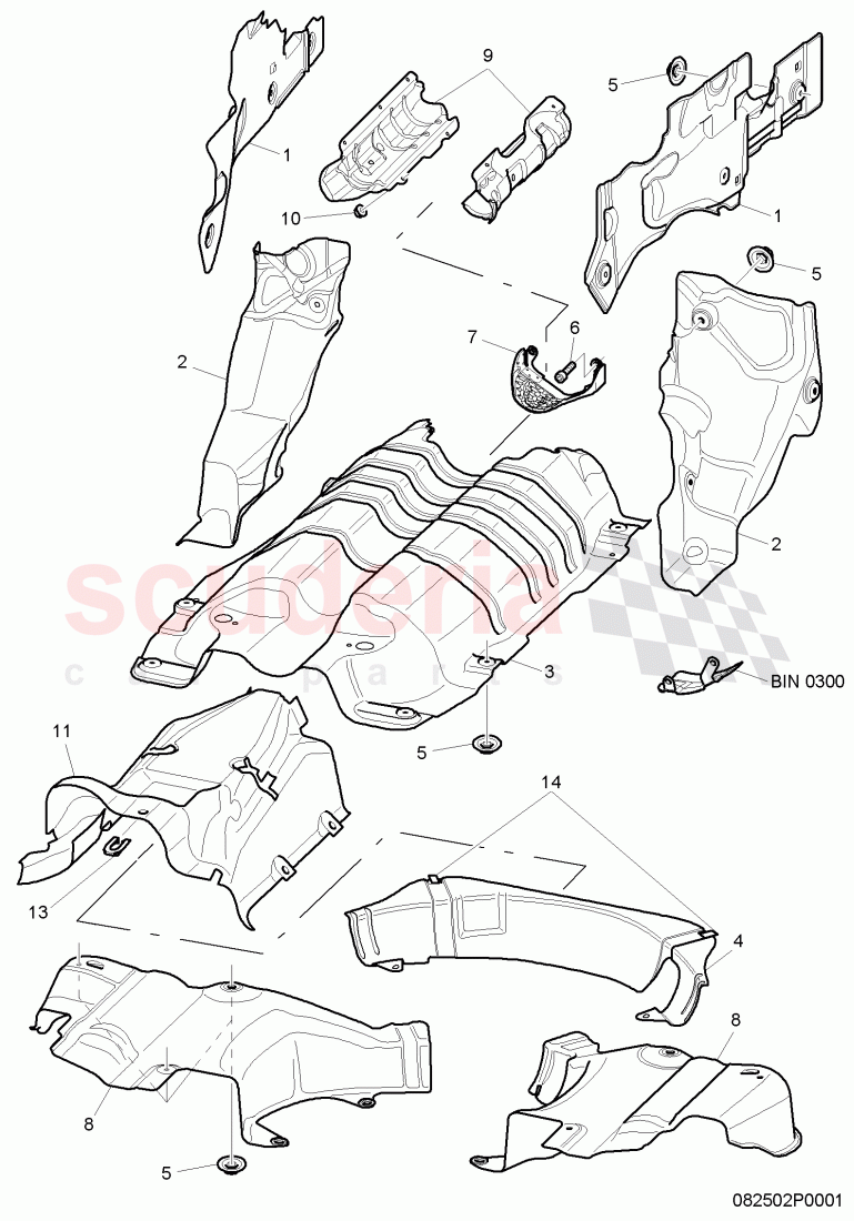 heatshield of Bentley Bentley Continental Supersports (2009-2011)