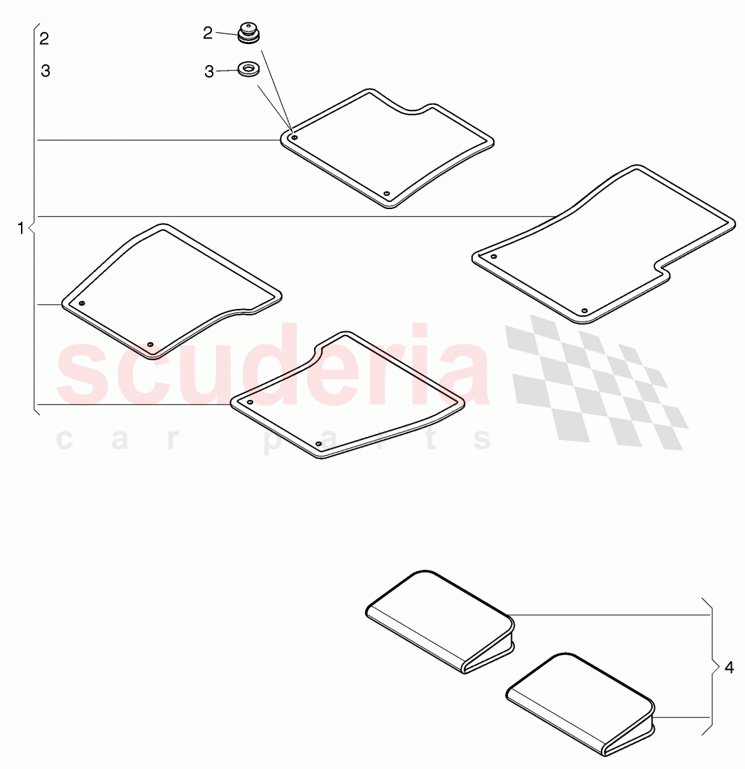 floor mat, foot support, D >> - MJ 2016 of Bentley Bentley Mulsanne (2010+)