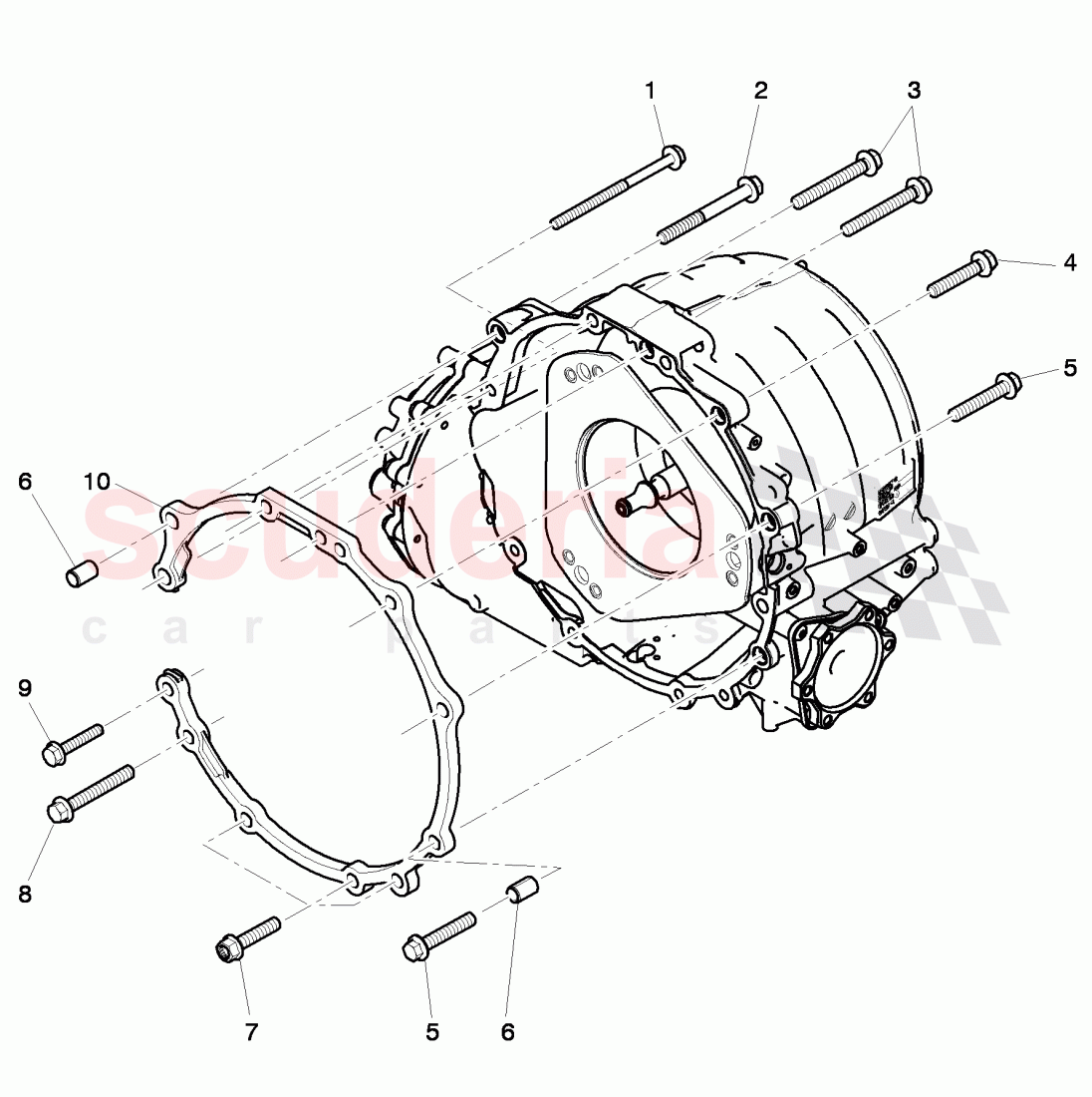 mounting parts for engine and transmission of Bentley Bentley Continental GTC (2011+)