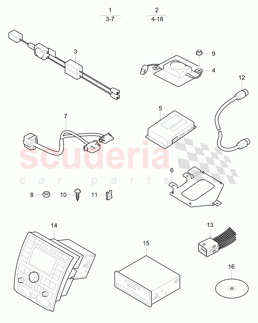 Original Accessories, satellite digital audio radio, (SDARS) of Bentley Bentley Continental GT (2003-2010)