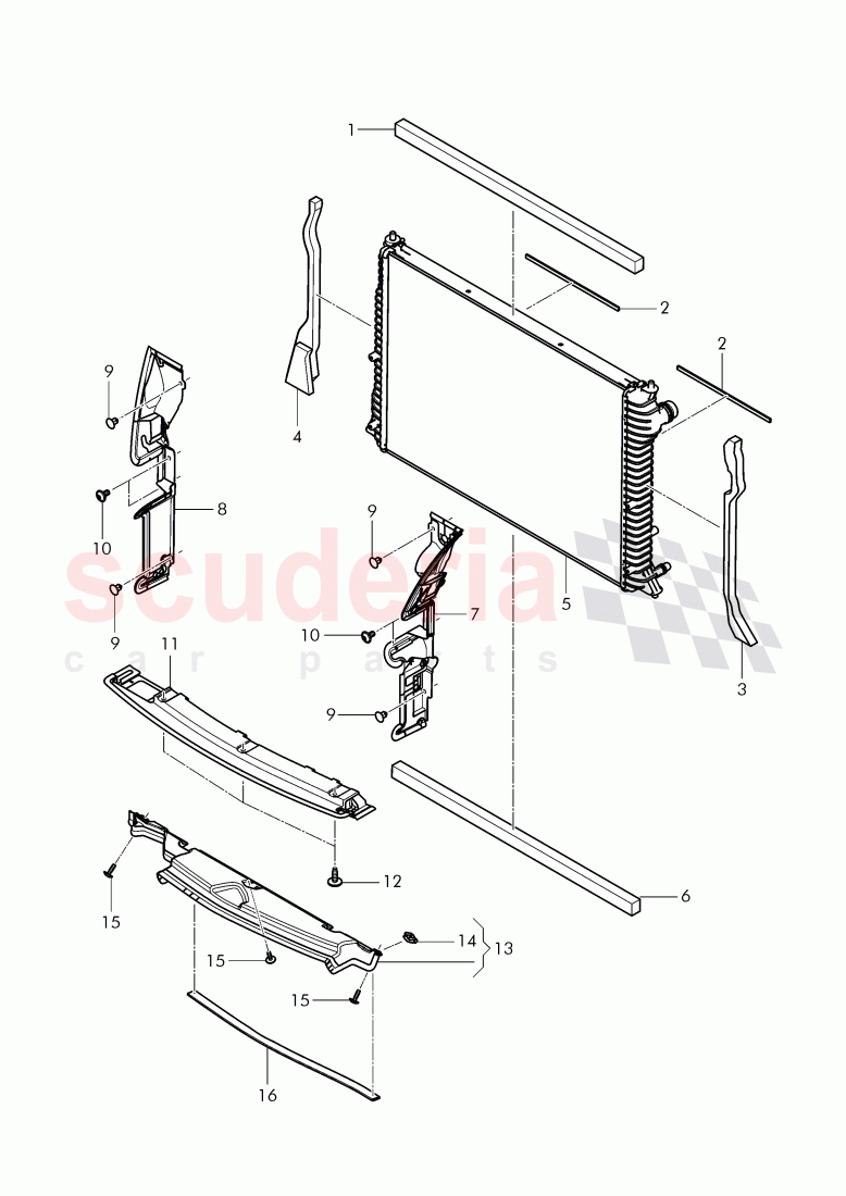 air duct, Coolant radiator of Bentley Bentley Continental Supersports Convertible (2017+)