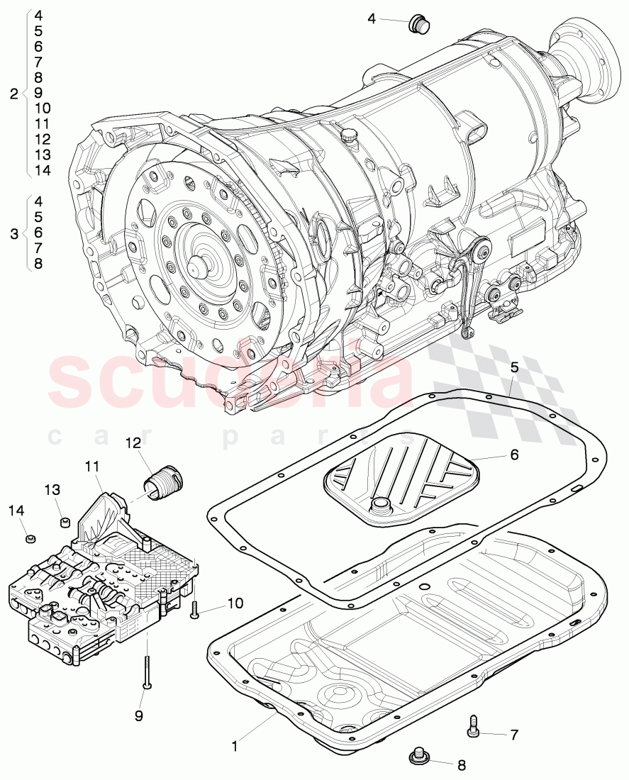 oil pan, Mechatronic, oil filter of Bentley Bentley Mulsanne (2010+)