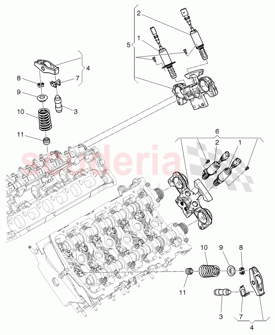 camshaft adjuster unit, cam follower of Bentley Bentley Continental GT (2003-2010)