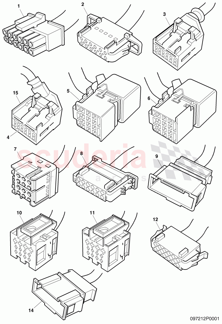 housing for cable connector of Bentley Bentley Continental Flying Spur (2006-2012)