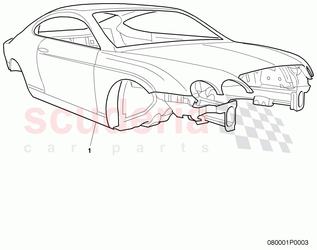 body shell of Bentley Bentley Continental Supersports (2009-2011)