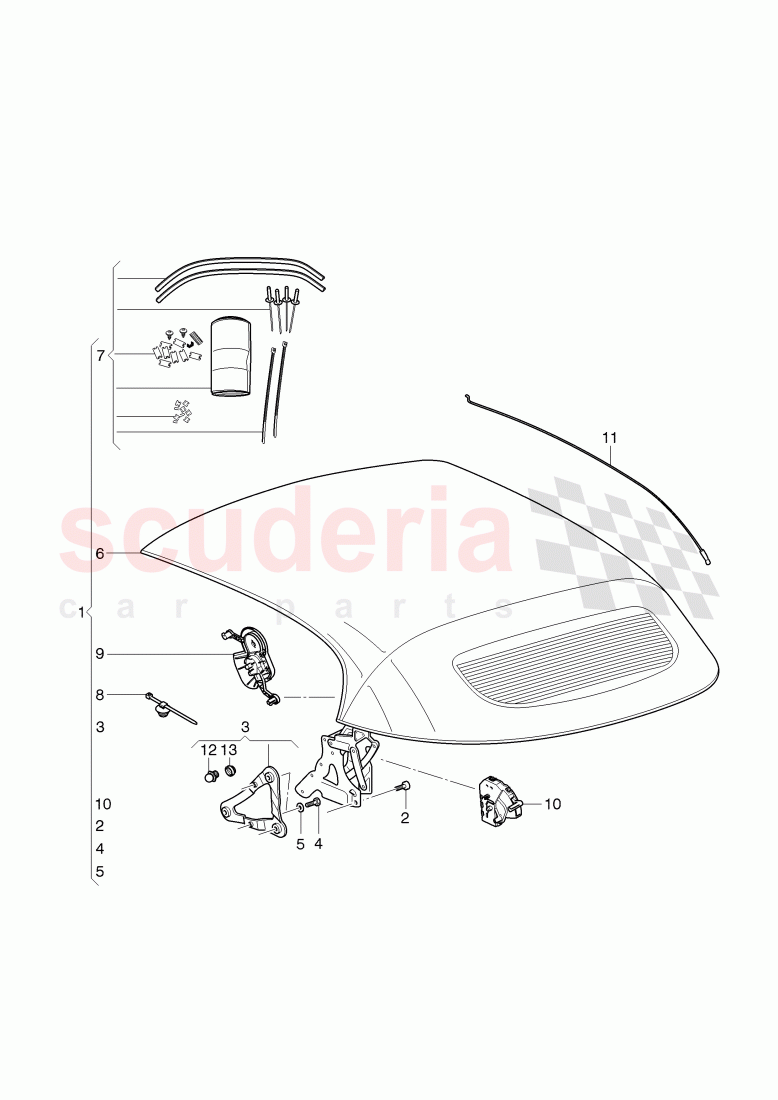 boot cover, assembly, D >> - MJ 2015 of Bentley Bentley Continental GTC (2011+)