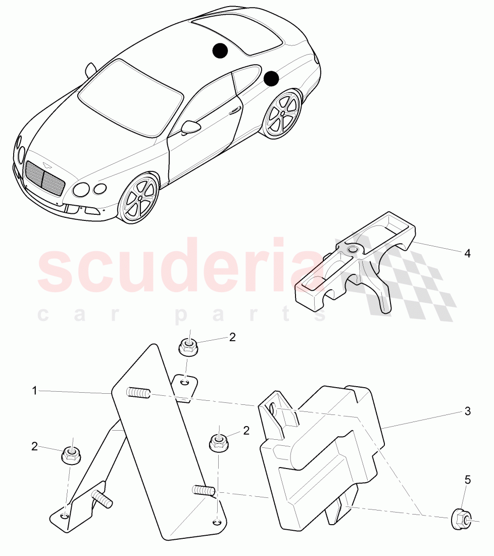 control unit for fuel delivery unit, F 3W-D-082 509>>, F ZA-D-082 509>> of Bentley Bentley Continental GT (2011-2018)