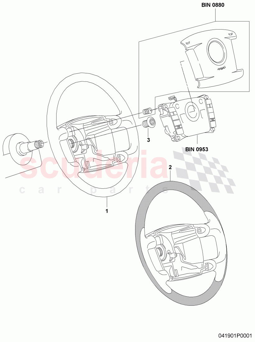 steering wheel, F >> 3W-8-052 842 of Bentley Bentley Continental Flying Spur (2006-2012)