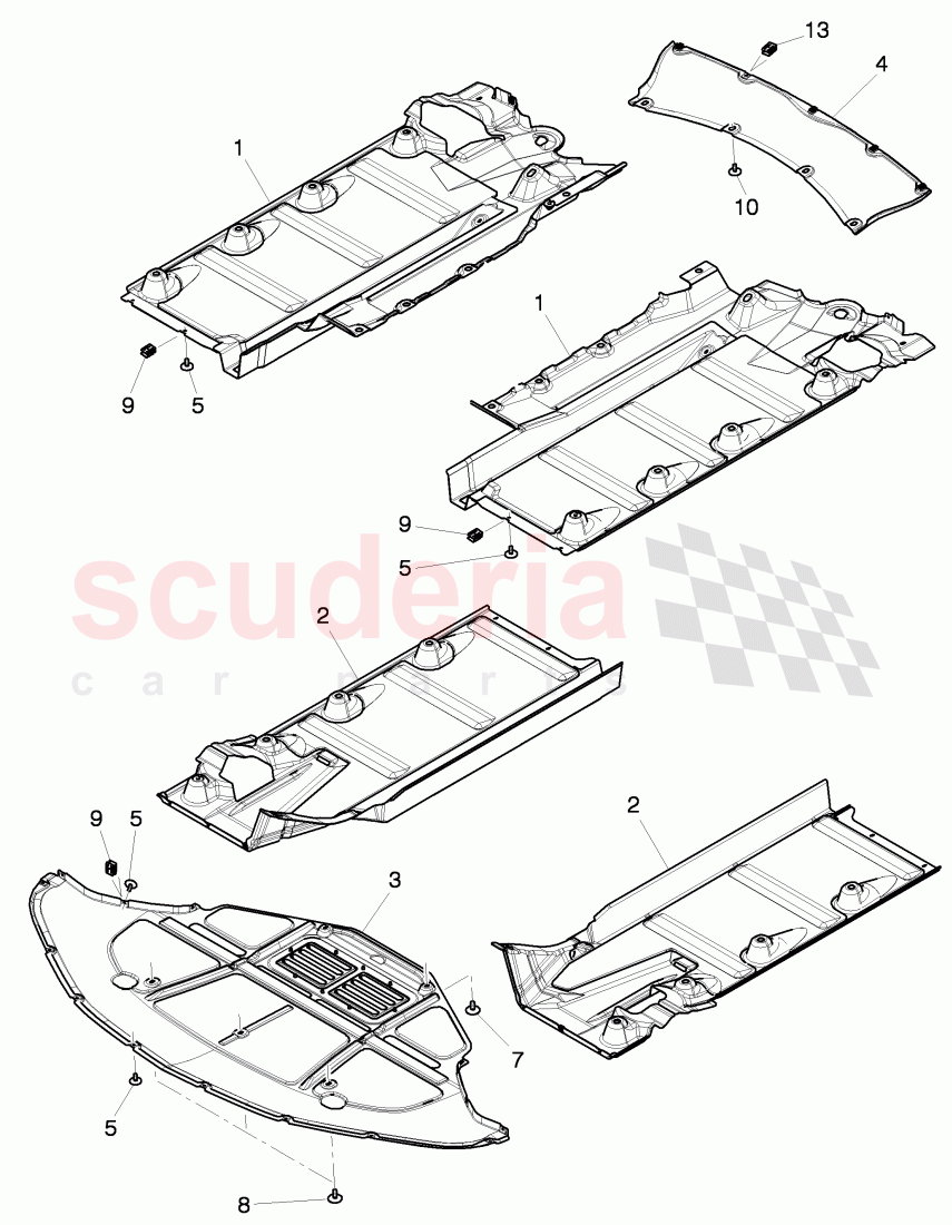 underbody lining, D >> - MJ 2016 of Bentley Bentley Mulsanne (2010+)