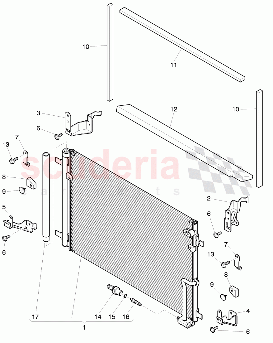 air condtioner condenser, D >> - MJ 2016 of Bentley Bentley Mulsanne (2010+)